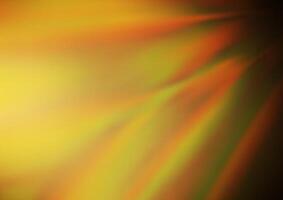 Dark Yellow, Orange vector glossy bokeh pattern.