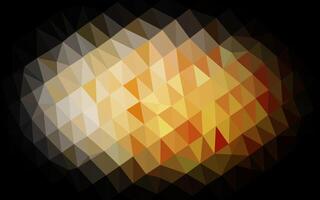 Light Yellow, Orange vector polygonal pattern.