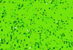 Light Green vector texture with random forms.