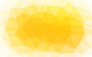 Light Yellow, Orange vector shining triangular template.