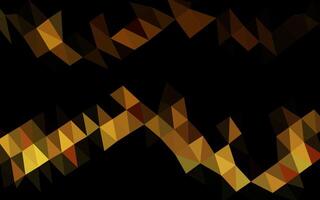 Dark Yellow, Orange vector polygon abstract layout.