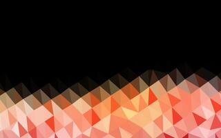 Light Yellow, Orange vector triangle mosaic texture.