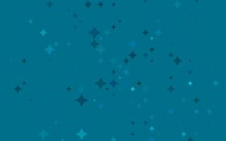 Fondo de vector azul claro con estrellas de colores.