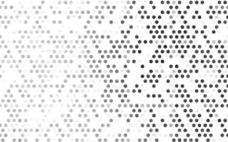 Light Silver, Gray vector background with hexagons.