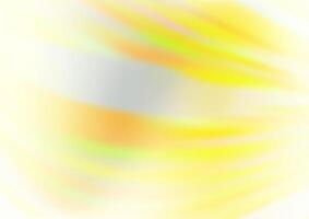 Light Yellow, Orange vector blurred shine abstract background.