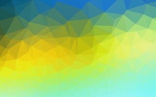 Light Blue, Yellow vector polygon abstract layout.