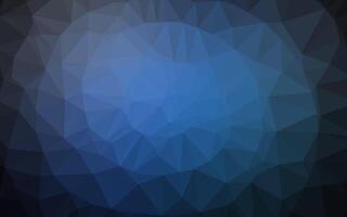 textura de mosaico de triángulo vector azul oscuro.
