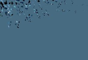 plantilla de vector azul claro con formas de memphis.