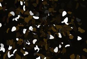 Light Black vector template with memphis shapes.