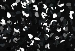 textura vectorial negra clara con formas aleatorias. vector