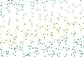 Light Blue, Yellow vector texture in poly style with circles, cubes.