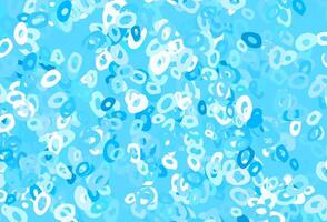 Light Blue, Yellow vector background with bubbles.