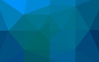 Light BLUE vector shining triangular background.