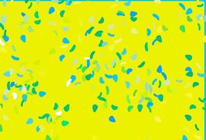 Light Blue, Yellow vector texture with random forms.