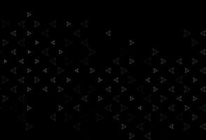 Dark Black vector pattern in polygonal style.