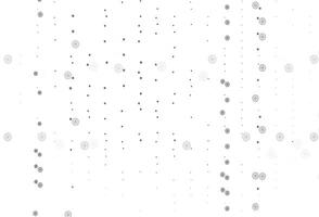 Light Black vector template with ice snowflakes.