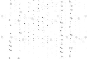 Light Black vector template with ice snowflakes.