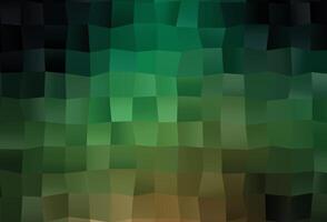 Dark Green vector polygonal background.