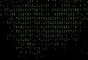 Dark Green vector pattern with symbol of cards.