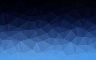 Dark BLUE vector low poly texture.