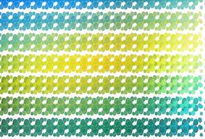 Light Blue, Yellow vector template with bubble shapes.