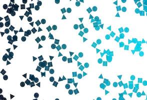 Light BLUE vector pattern in polygonal style with circles.