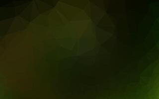 Dark Green vector abstract polygonal texture.