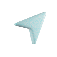 Geometric blue textured plastic shape isolated png