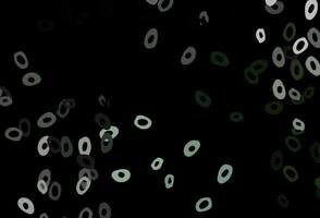 Dark Green vector pattern with spheres.