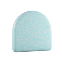 rond bleu Plastique forme isolé png