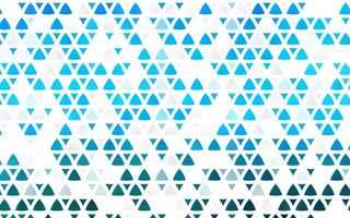 Light BLUE vector seamless background with triangles.