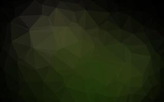 Dark Green vector polygon abstract backdrop.