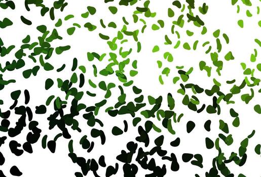 Telón de fondo de vector verde claro con formas abstractas.