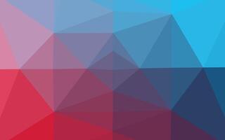 Light Blue, Red vector polygonal background.