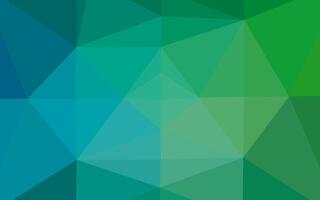 Light Blue, Green vector abstract polygonal layout.