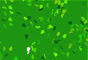 Light Green vector backdrop with abstract shapes.