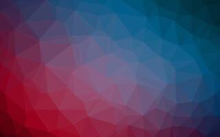 Dark Blue, Red vector triangle mosaic texture.