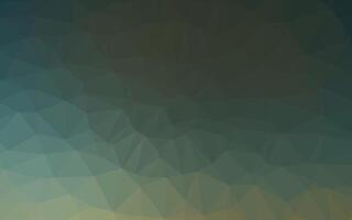 Dark Green vector abstract polygonal texture.