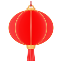 Chinese paper lantern art, round shape 3d icon render png