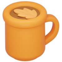 3D Autumn Mug Icon png