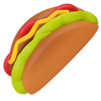 taco 3d icono hacer png
