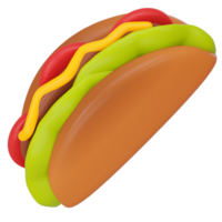 taco 3d icon render png