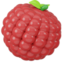 3D Rendered Raspberry Icon Illustration png