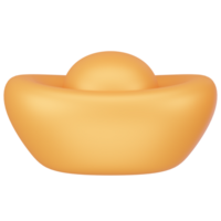 chino oro lingotes 3d icono hacer png