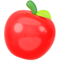 3D Rendered Apple Icon Illustration png