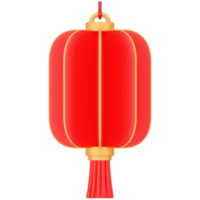 chinois papier lanterne art, cylindrique forme3 ré icône rendre png