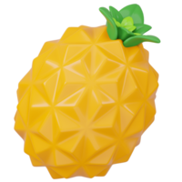 3D Rendered Pineapple Icon png