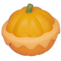 3D Pumpkin Pie Icon png