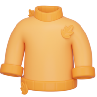 3D Autumn Sweater Icon png