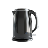 AI generated Modern black electric kettle isolated image png